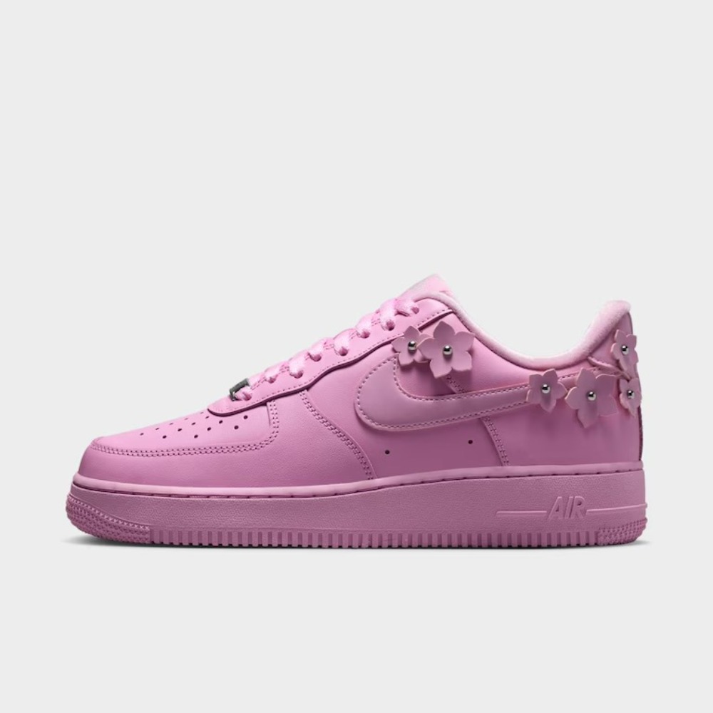 Nike Air Force 1 '07 SE Pink Rise Pink Foam Metallic Silver Feminino — 35 / 36 / 37 / 38 / 39, Novo