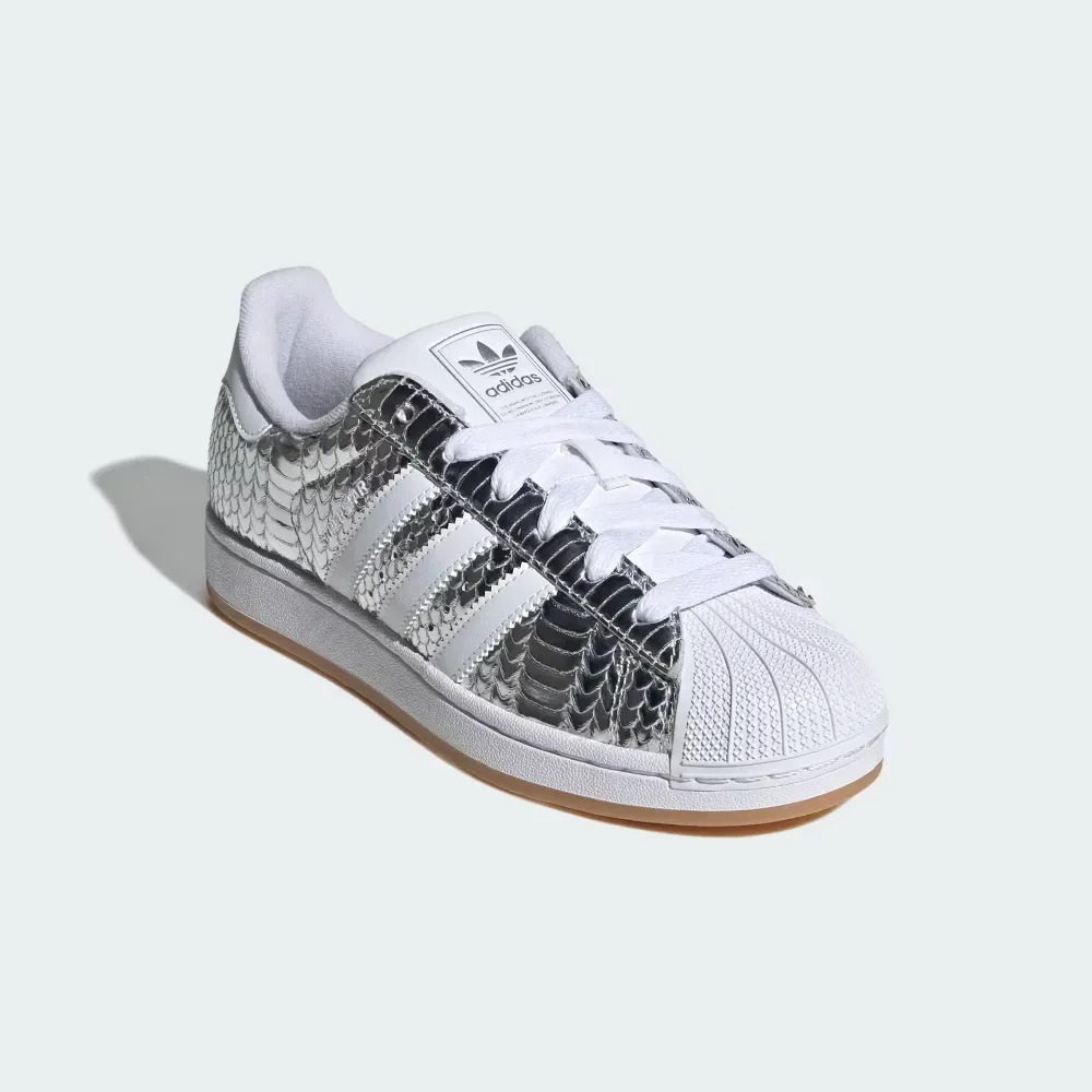 adidas Superstar II Silver Metallic Cloud White — 34 / 35 / 36 / 37 / 38 / 39, Novo