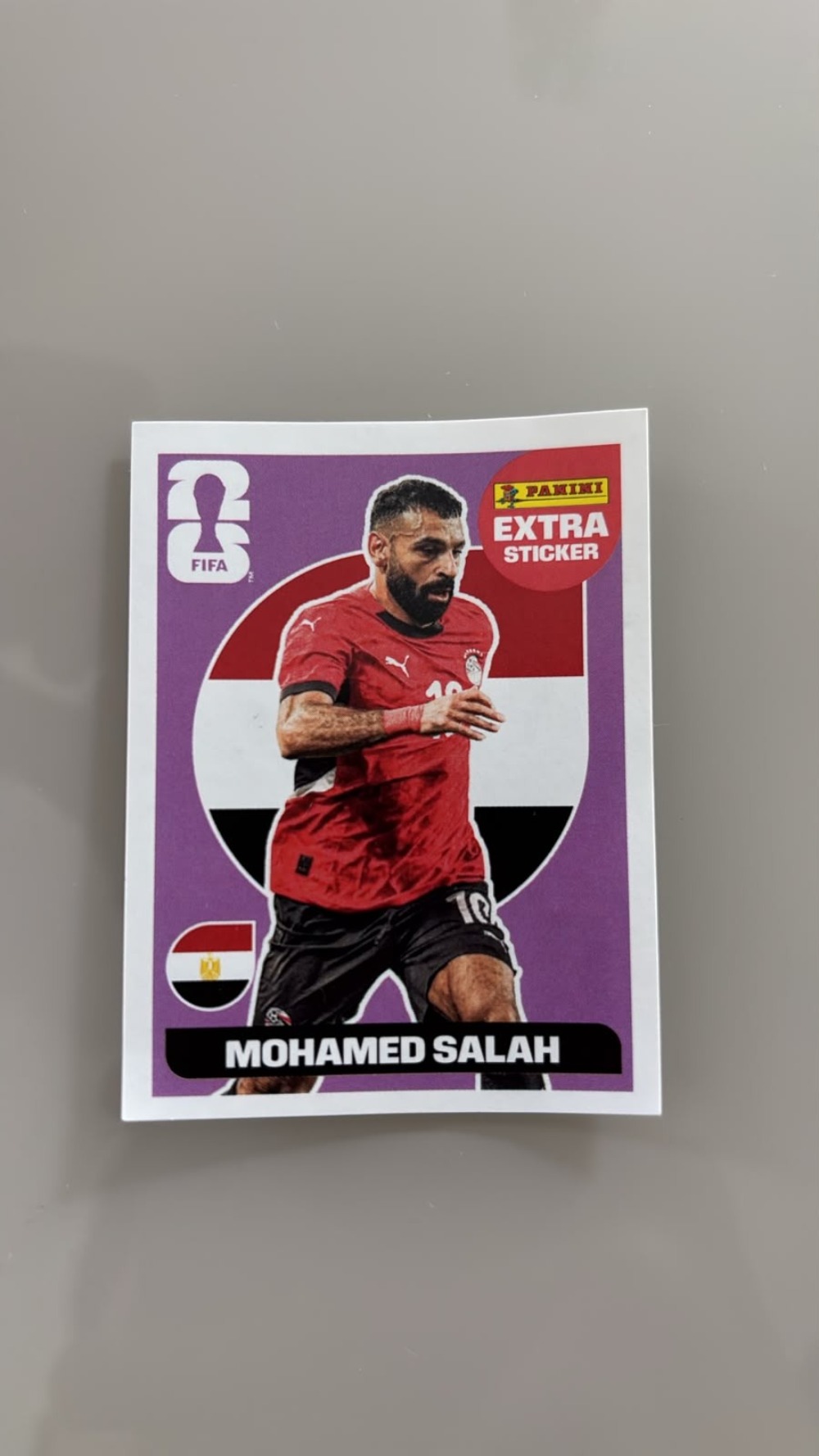 Figurinha Panini Mohamed Salah Legend Roxo FIFA World Cup 2026 — Único, Novo