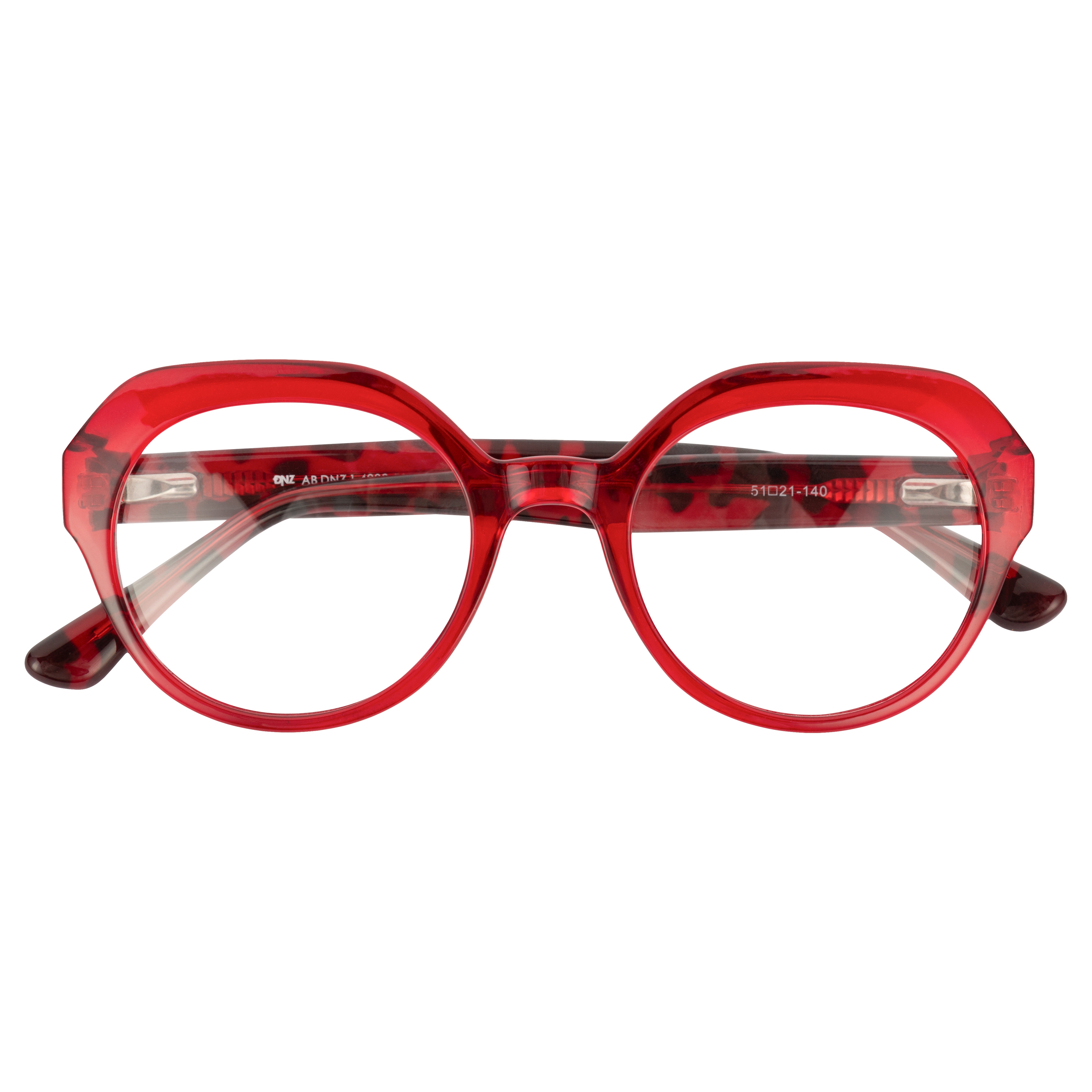 Foto 2 de Armação para Óculos de Grau Feminino DNZ RDNZ14203C3 Cristal Vermelho
