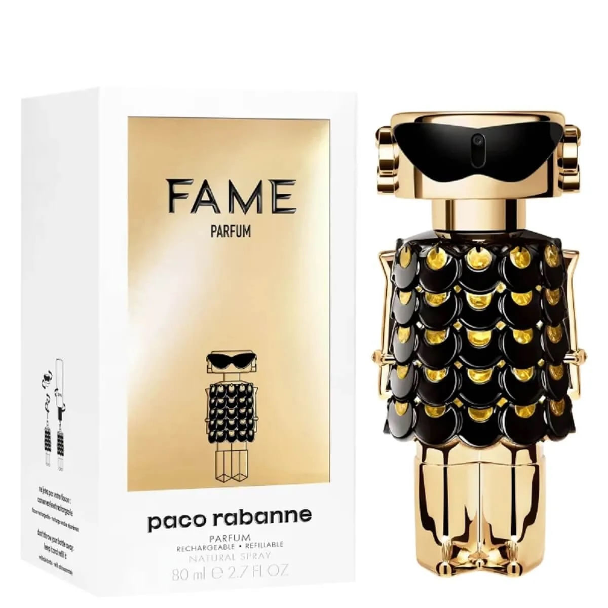 FAME Parfum Rabanne Feminino 80Ml Refillable