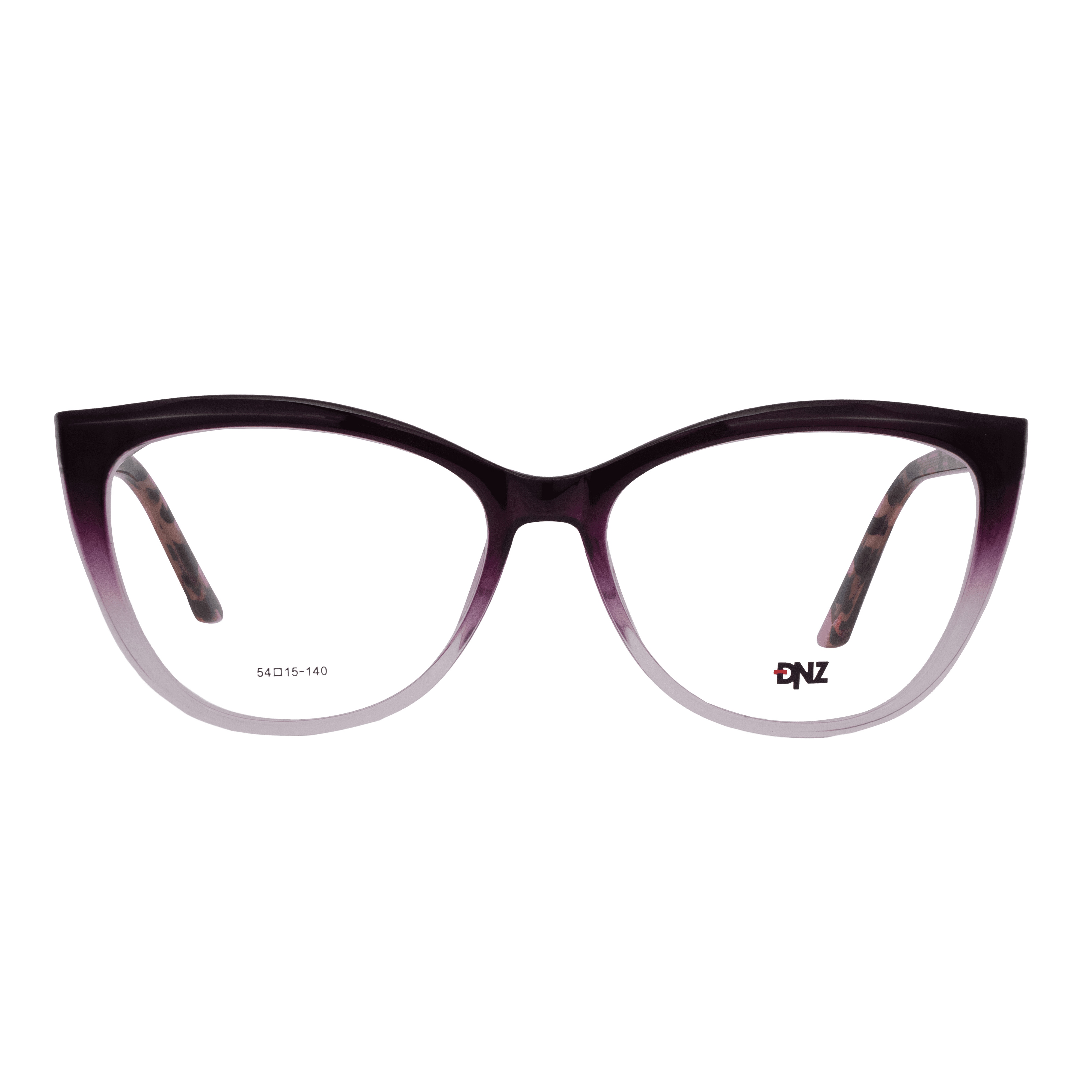 Foto 2 de Armação para Óculos de Grau Feminino DNZ 1 4003 Degradê Roxo com Cristal