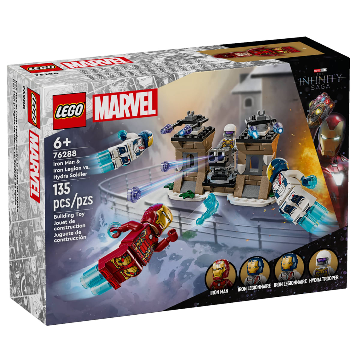 Foto 4 de LEGO® Marvel - Homem de Ferro e Legião de Ferro vs Soldado Hydra