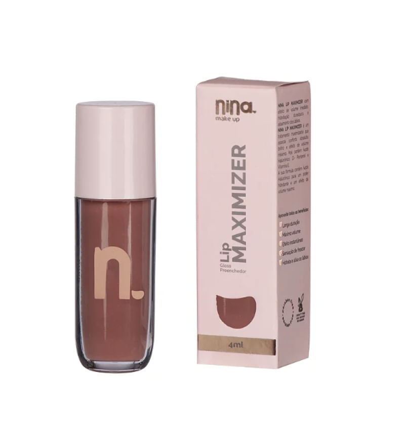 Gloss Preenchedor Lip Maximizer Nude - Nina