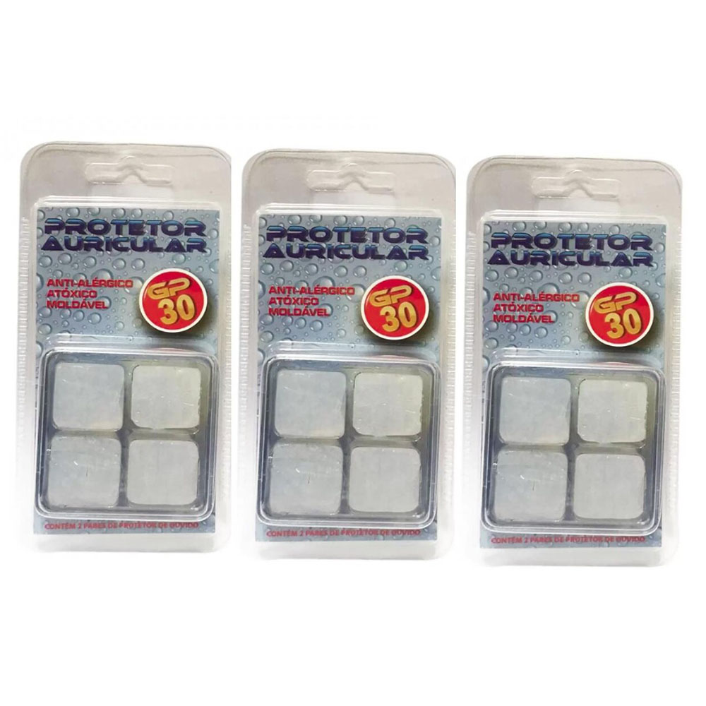 Kit Protetor Auricular GP30 3 Unidades Dogma
