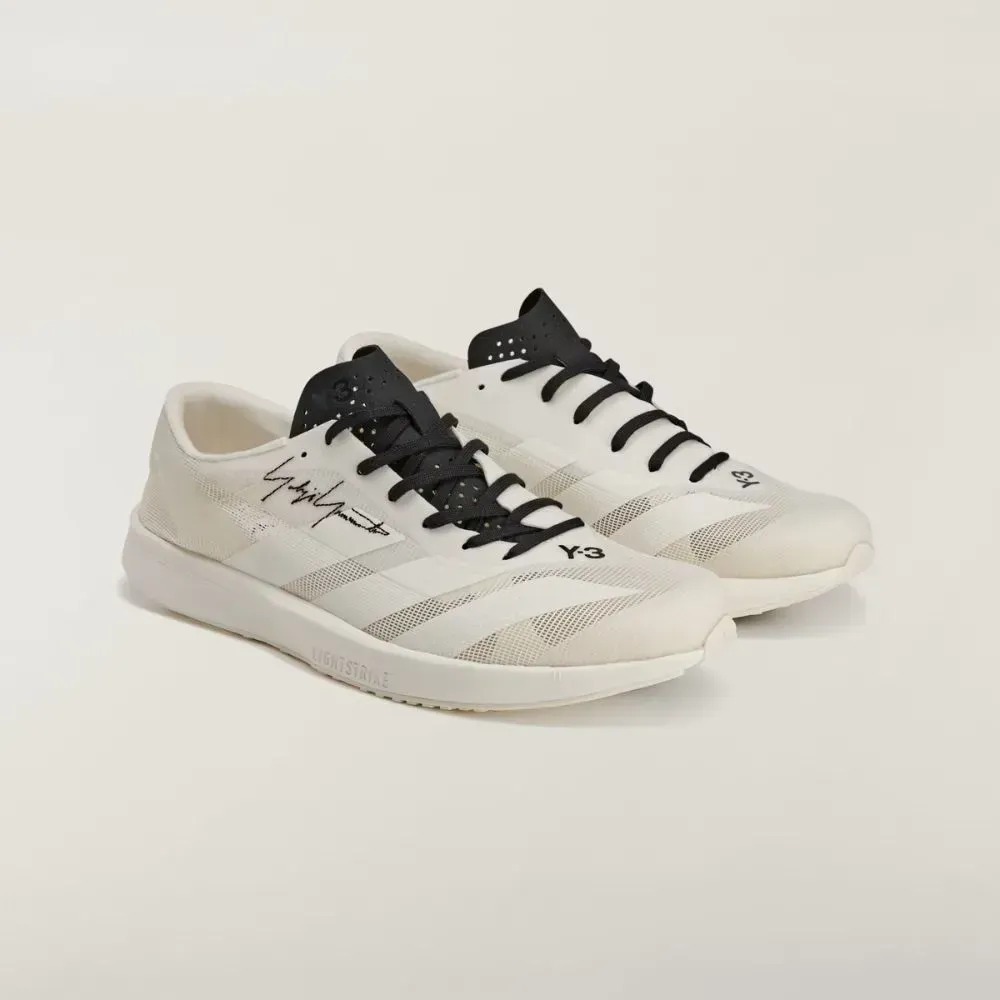 Y-3 x adidas Adizero RC6 Off White Black — 34 / 35 / 35.5 / 36 / 37 / 39 / 39.5 / 40.5 / 41, Novo
