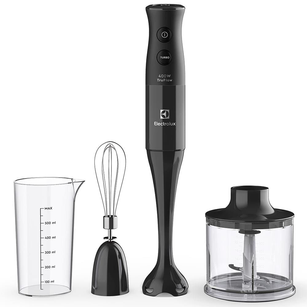 Mixer Electrolux 3 em 1 EIB10 TruFlow com Copo e Batedor 400W Preto Cinza / 110