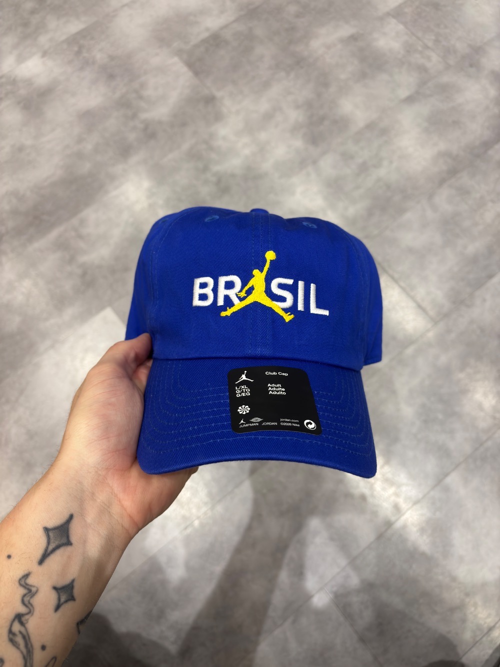 Boné Jordan Brasil Club Blue — M / G, Novo