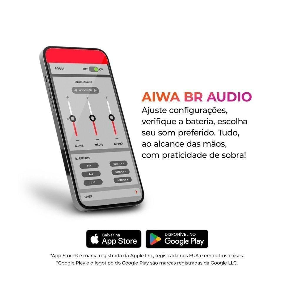 Foto 2 de Fone de Ouvido Earbud Aiwa AWS-EB-05-B Bluetooth com ENC e App Preto