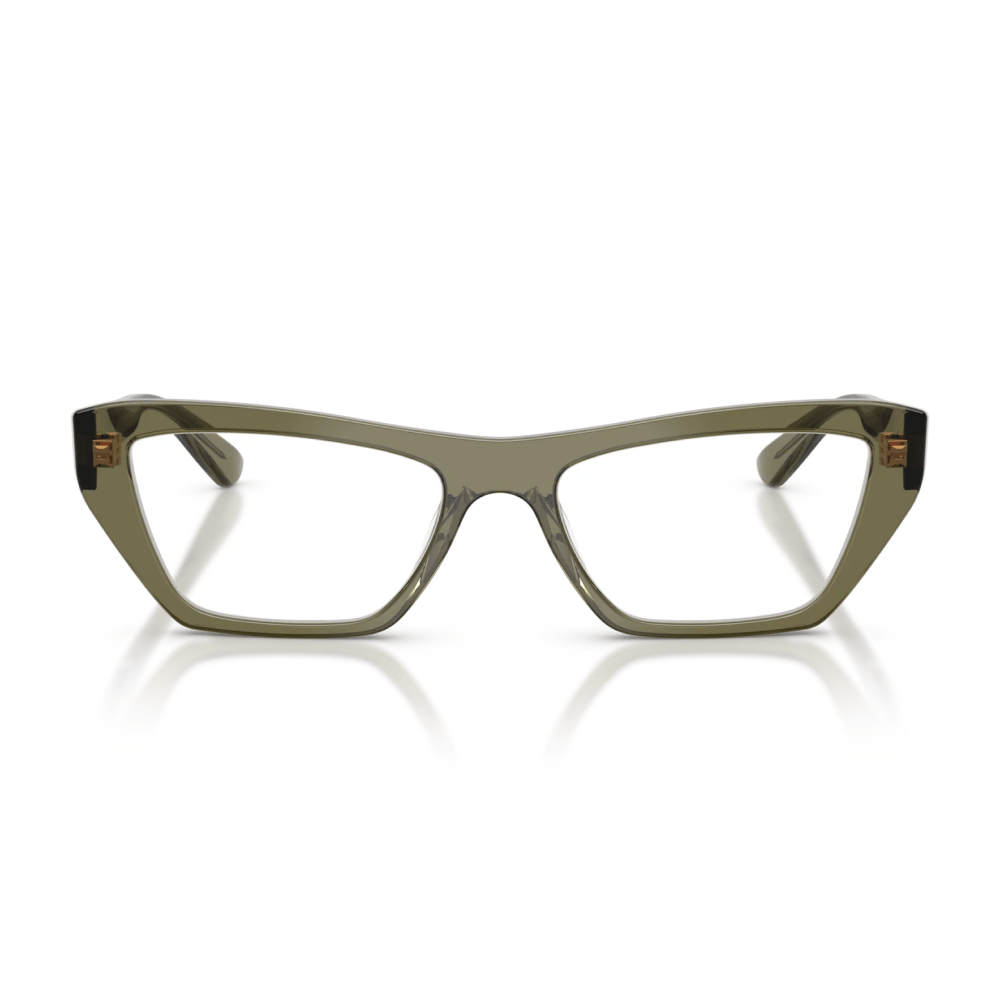 Armação para Óculos de Grau Feminina Vogue Eyewear VO5701U 3289 Verde Oliva Transparente