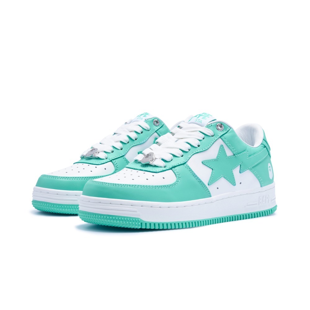 A Bathing Ape Bape Sta White Green — 39.5, Novo