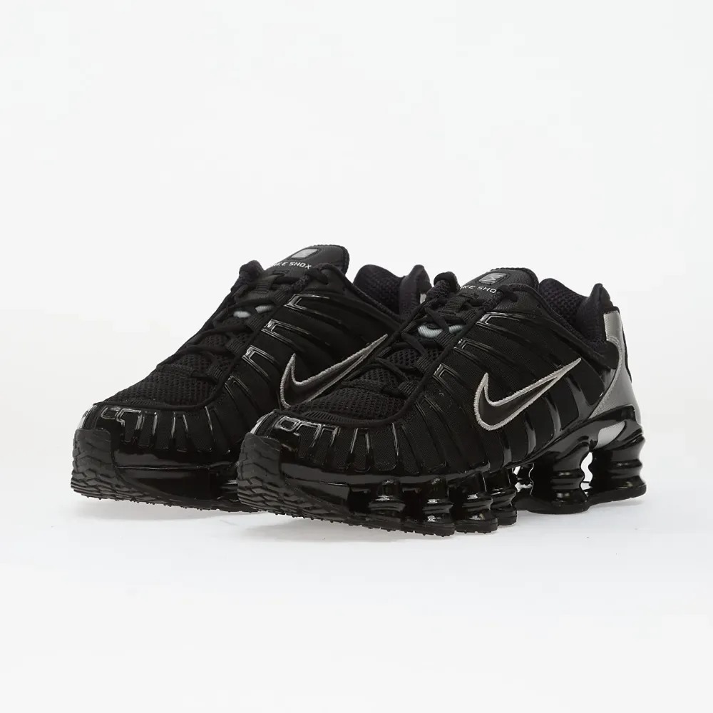 Nike Shox TL Black Metallic Silver Feminino — 35, Novo