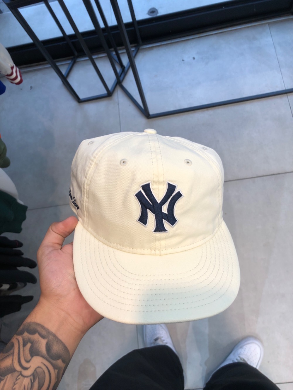 New Era x Aimé Leon Dore Boné Yankees Retro Fit Pristine Off White — Único, Novo