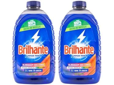[Regional] Kit Sabão Líquido Brilhante Limpeza Total - 3L Cada 2 Unidades