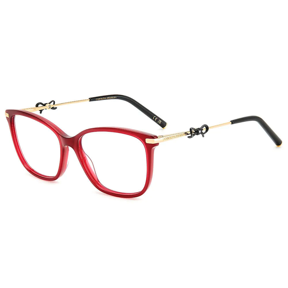Armação de Óculos de Grau Feminina Carolina Herrera Retangular Her 218 6K3 Cor Vermelho