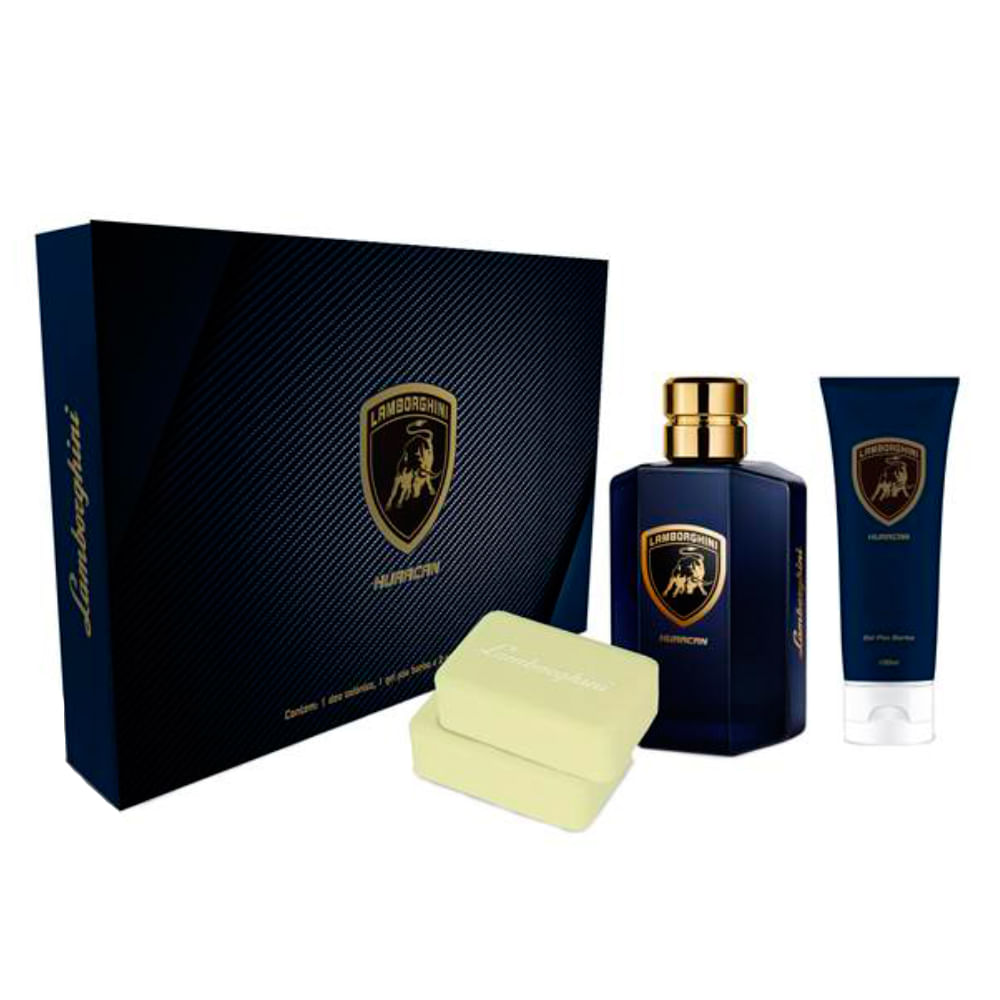 Kit Lamborghini Huracan - Perfume + Gel de Banho + Sabonete — Kit