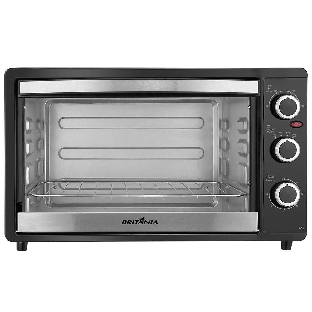 Forno Elétrico Britânia BFE41P 36L com Timer e Seletor de Resistências 1500W – Preto preto / 110