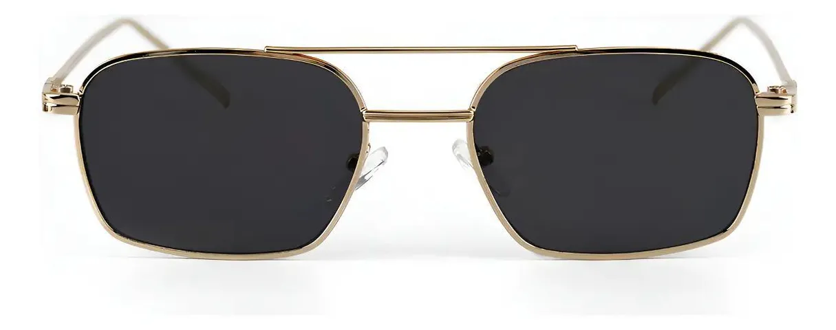 Óculos Sol Quadrado Smith Black Gold Saint Germain