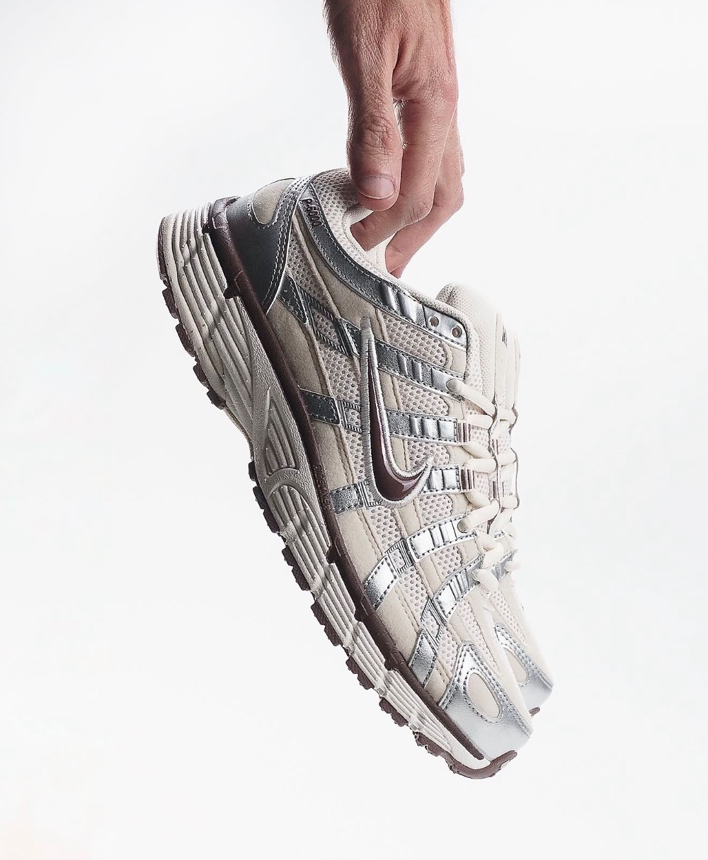 Nike P-6000 Phantom Metallic Silver Light Orewood Brown — 37, Novo
