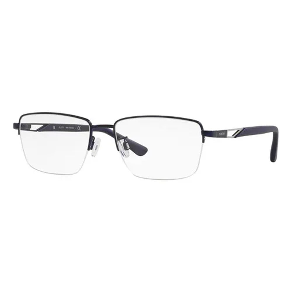Armação de Óculos de Grau Masculino Platini Retangular P91213 L392 Cor Azul Escuro Armação de Óculos de Grau Masculino Platini Retangular P91213 L392 Cor A
