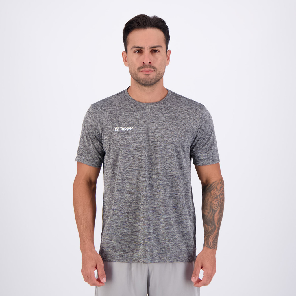 Camiseta Topper Treino Classic Cinza