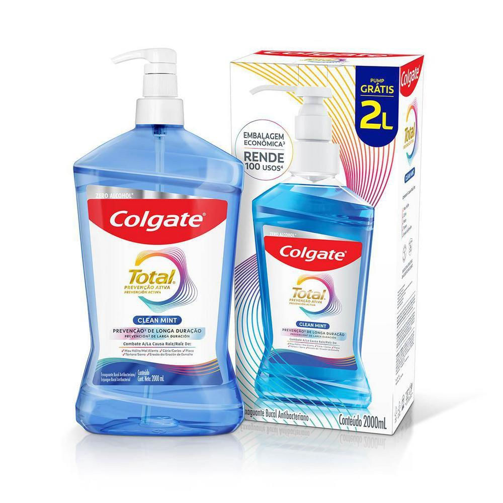 Enxaguante Bucal Colgate Total 12 Clean Mint 2L