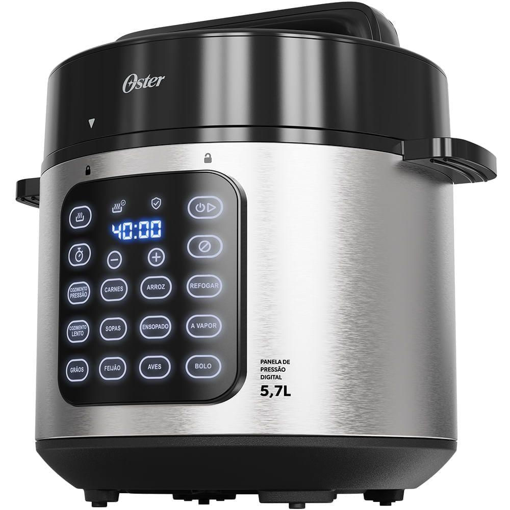 Foto 4 de Panela de Pressão Elétrica Digital Oster OPAN930-220 5,7L com Timer e Desligamento Automático 220V