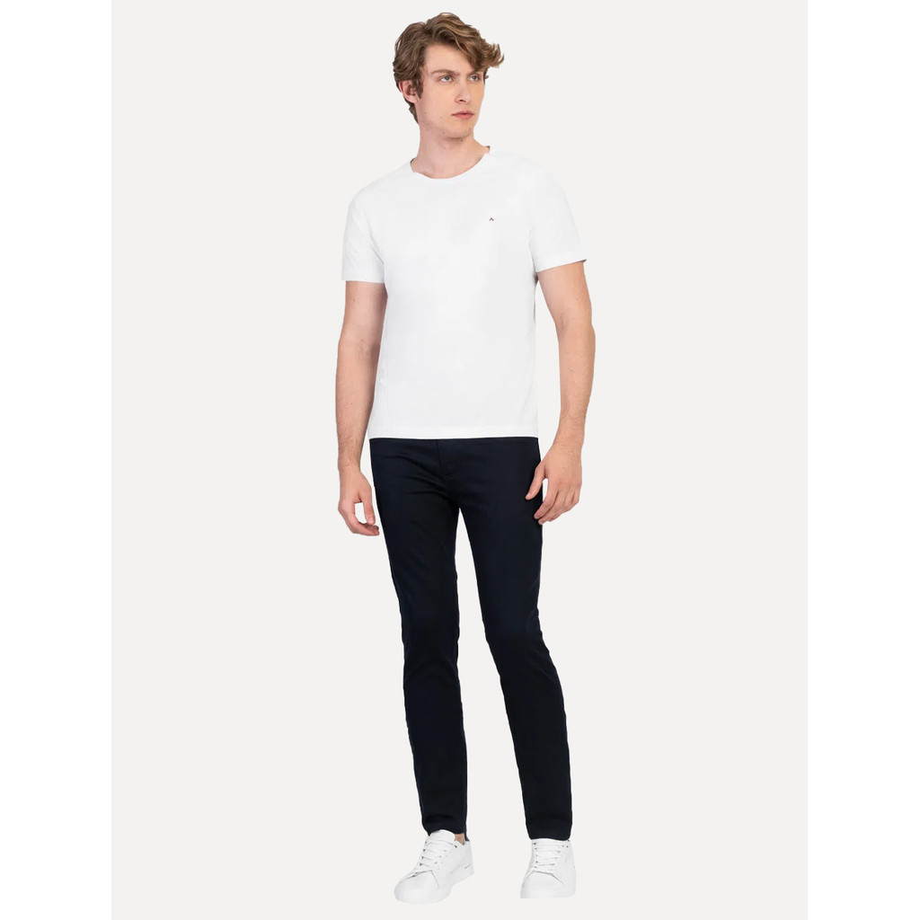Foto 2 de Camiseta Aramis Original Masculina Basic Lisa Dark Logo Branca
