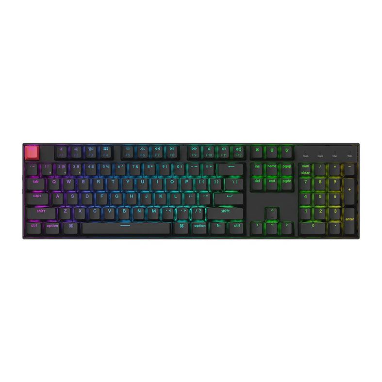 Teclado Mecanico Keychron K10 V2, RGB, Wireless, Switch Vermelho, Preto, K10X-H1
