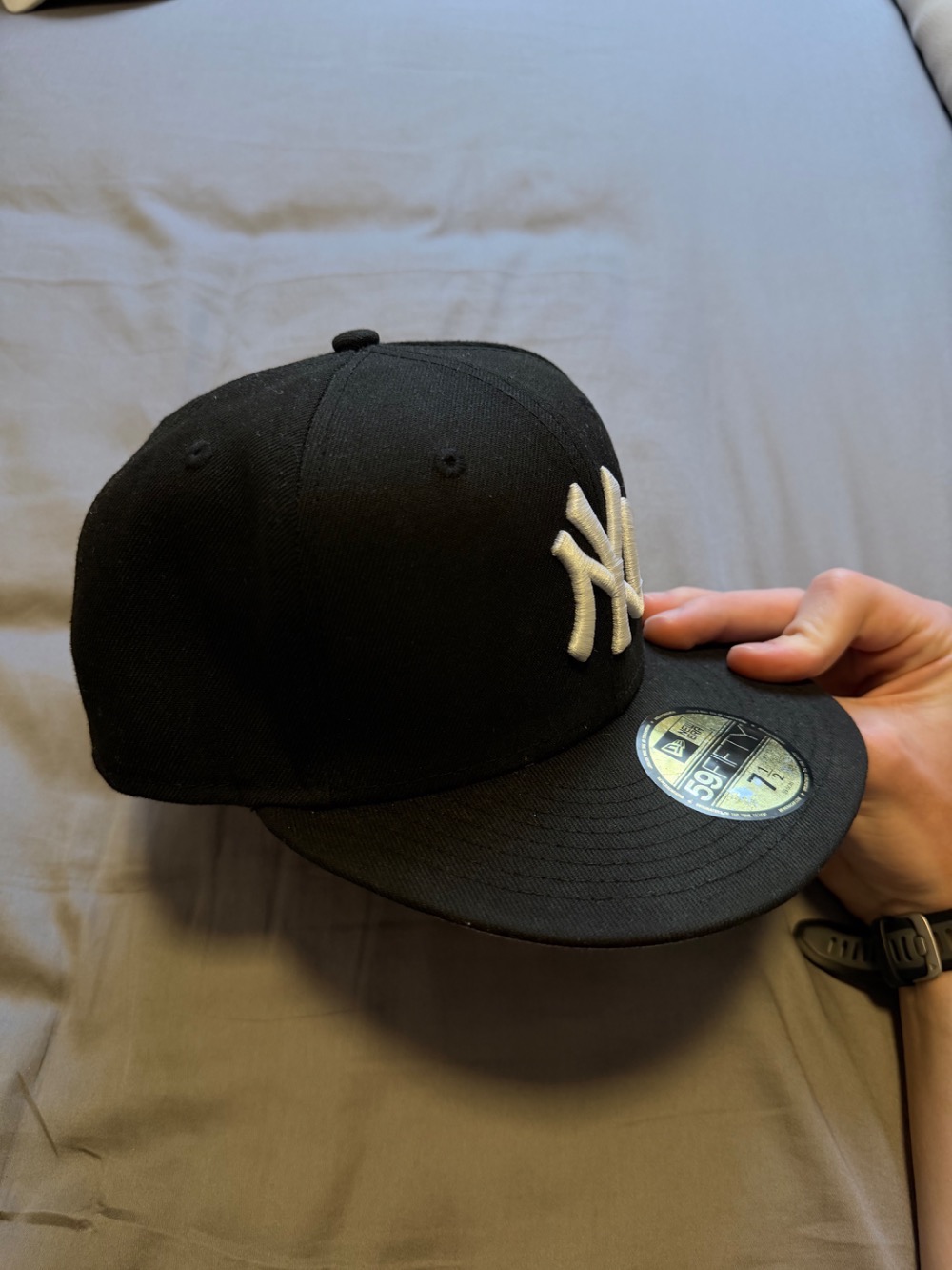 Boné New Era New York Yankees Jackie Robinson Day 59FIFTY Fitted Navy — 7-1/2, Usado