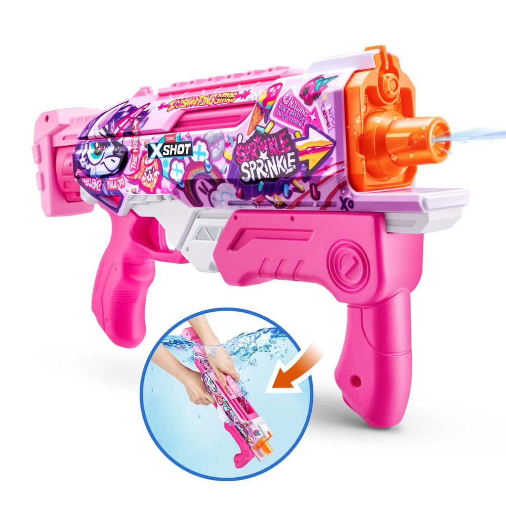 Lançador de Água X-Shot Skins Hyperload - Unicórnio Splash