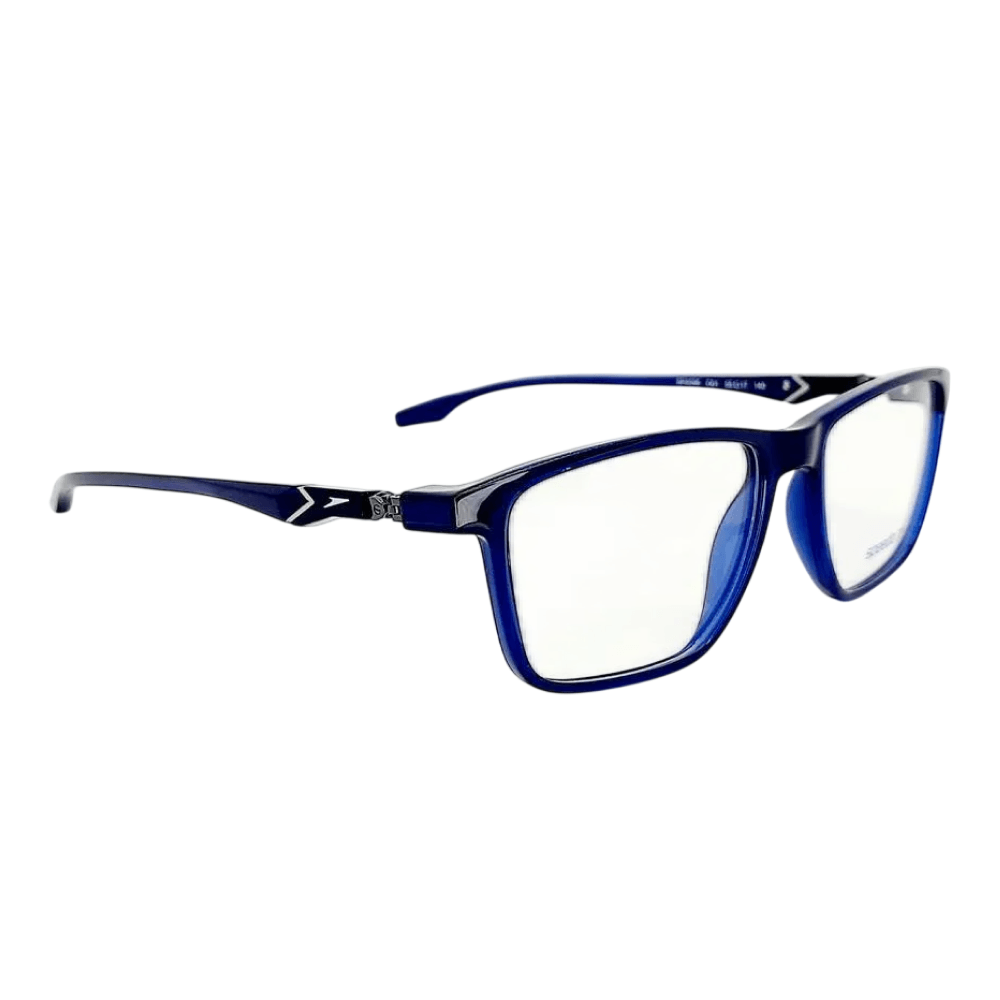Armação de Óculos de Grau Speedo SP4096 Masculino Retangular Acetato Azul Armação de Óculos de Grau Speedo SP4096 Masculino Retangular Acetato A
