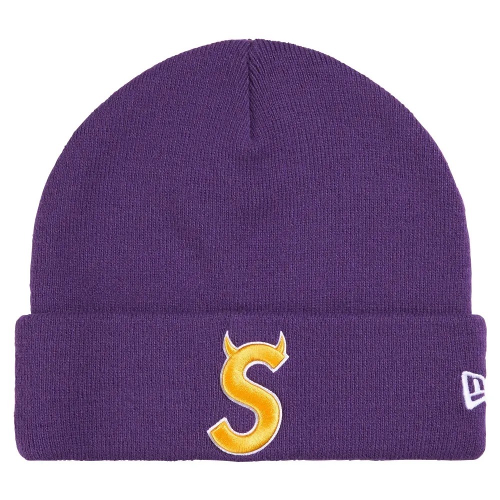 New Era x Supreme Touca Devil S Logo Purple SS26-W5 — Único, Novo