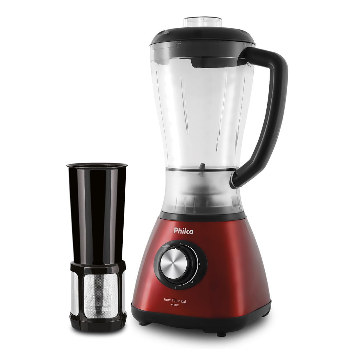 Foto 3 de Liquidificador Philco Inox Filter Red 900W 220
