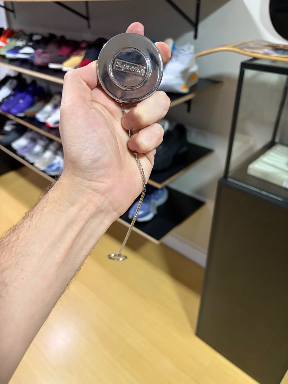 KEY-BAK x Supreme Chaveiro Original Retractable Silver FW21-W1 — único, Novo