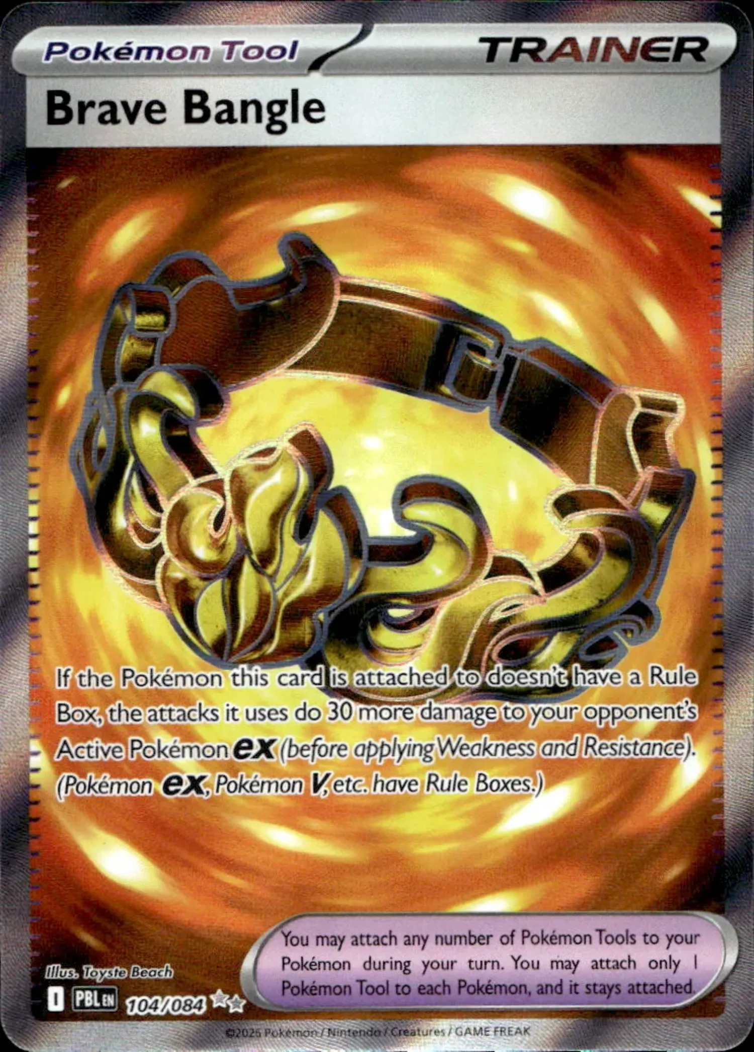 Bracelete Bravio (104/84) Escuridão Absoluta Pokémon TCG — Near Mint, Novo