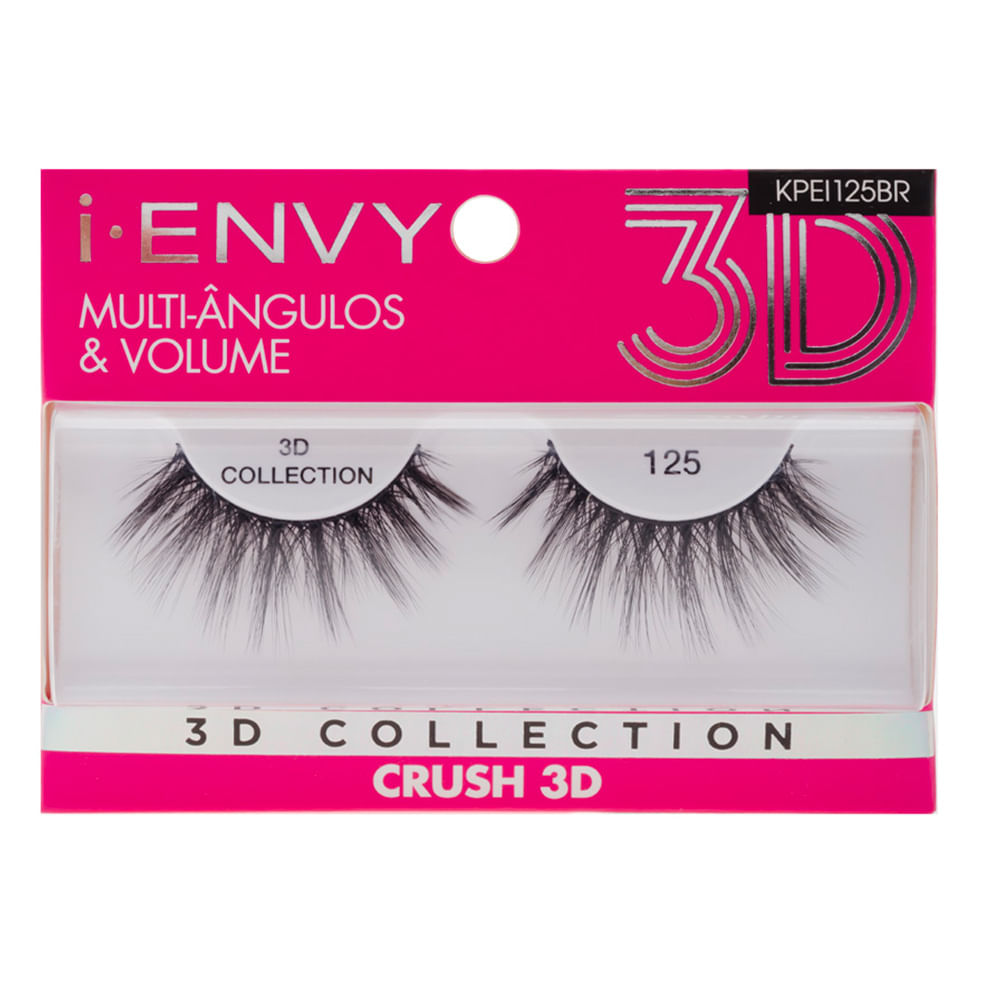 Cílios Postiços Kiss NY I-Envy – 3D Collection — 125