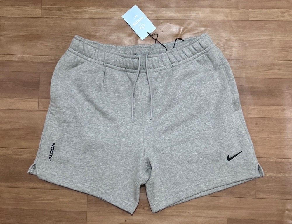 NOCTA x Nike Shorts NRG CS Fleece Grey Black — G / XG, Novo