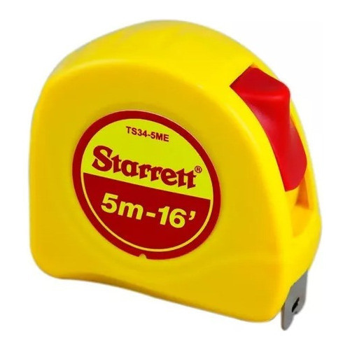 Trena De Aço 5m Starrett Mm / Pol + Resistente Ts34-5me