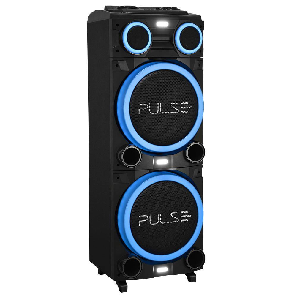 Foto 5 de Caixa de Som Torre Multilaser Pulse Double SP156 Bluetooth 2700W RMS Luz LED Bivolt