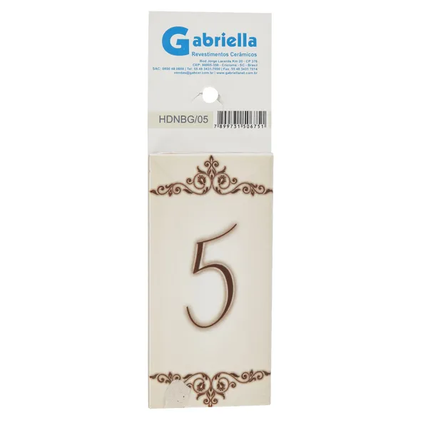 NUMERO 5 HDNBG05 - 7,5X15 GABRIELLA