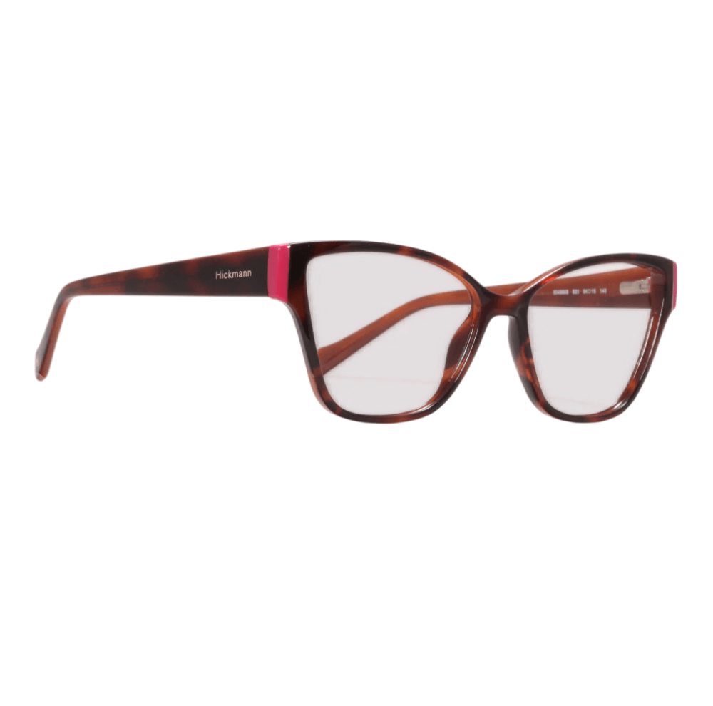 Foto 2 de Armação de Óculos de Grau Ana Hickmann HI40003 Feminino Gatinho Acetato Havana