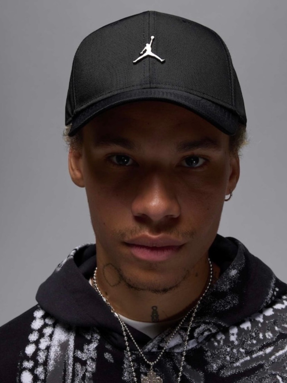 Boné Air Jordan Rise Black Metallic — P / M / G / GG, Novo