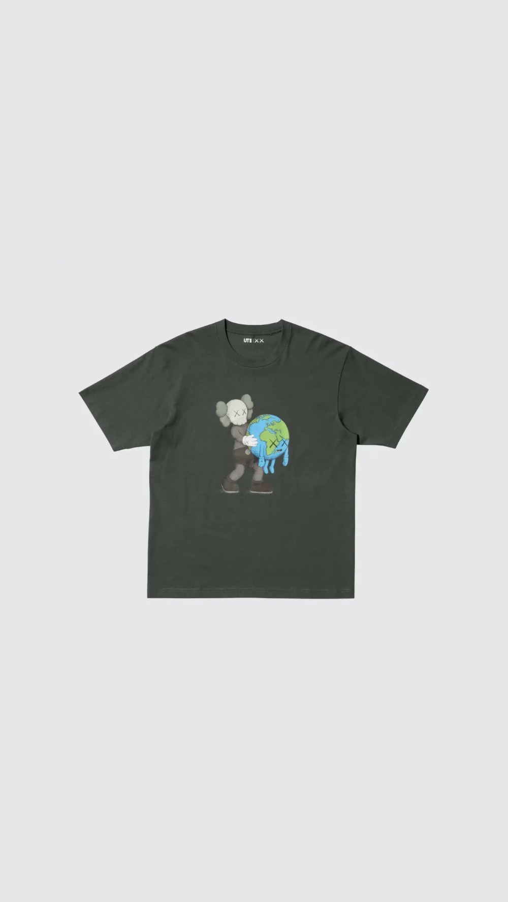 KAWS x Uniqlo Camiseta Universe UT Graphic Gray — G, Novo