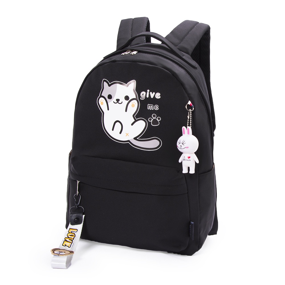 Mochila Escolar Juvenil Faculdade Reforçada Gatinho Teen Yupe