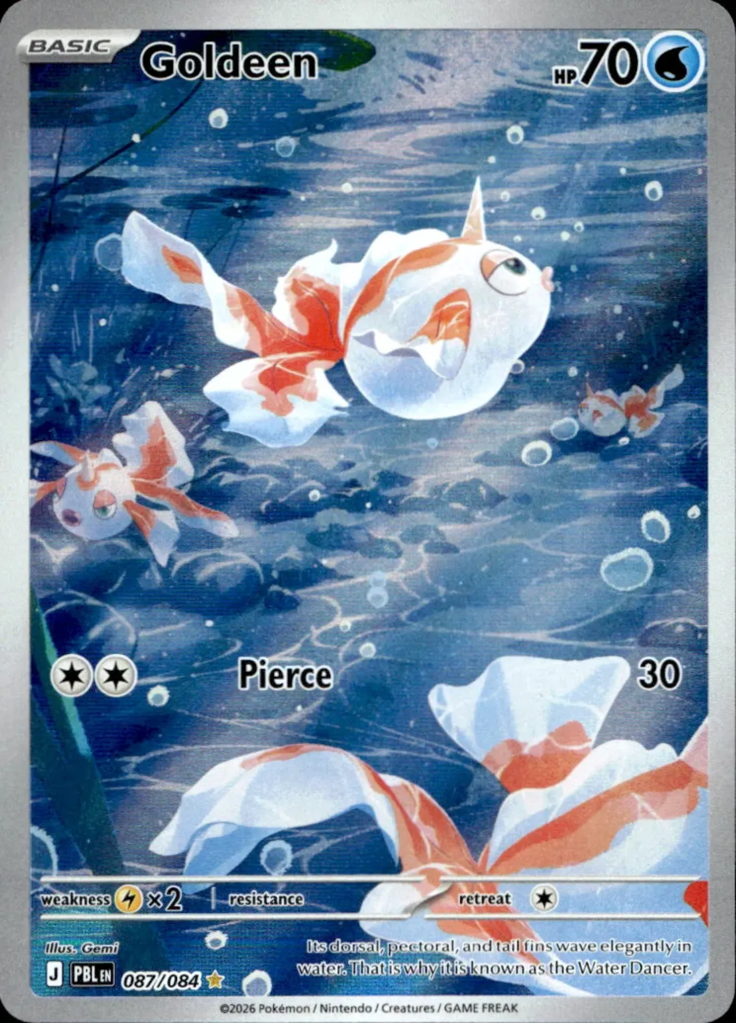Goldeen (87/84) Escuridão Absoluta Pokémon TCG — Near Mint, Novo