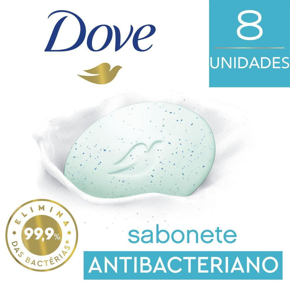 Sabonete em Barra Dove Cuidado Antibac 90g 8 unidades