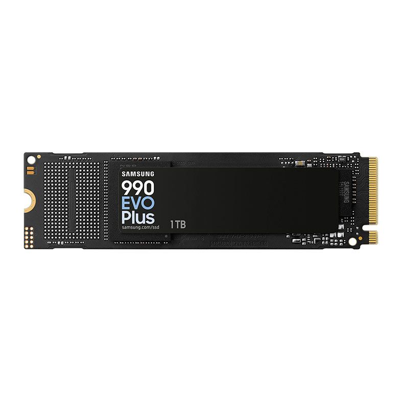 SSD Samsung 990 Evo Plus, 1TB, M.2 2280, PCIe NVMe, Leitura 7150MB/s, Gravacao 6300MB/s, MZ-V9S1T0B-AM