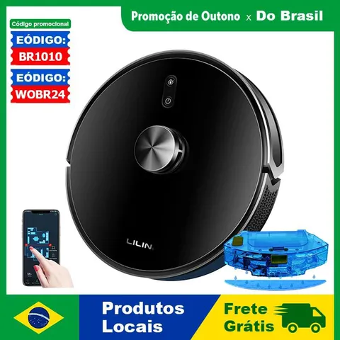 Robô Aspirador LILIN X6 LiDAR, Limpeza Seco/Úmido