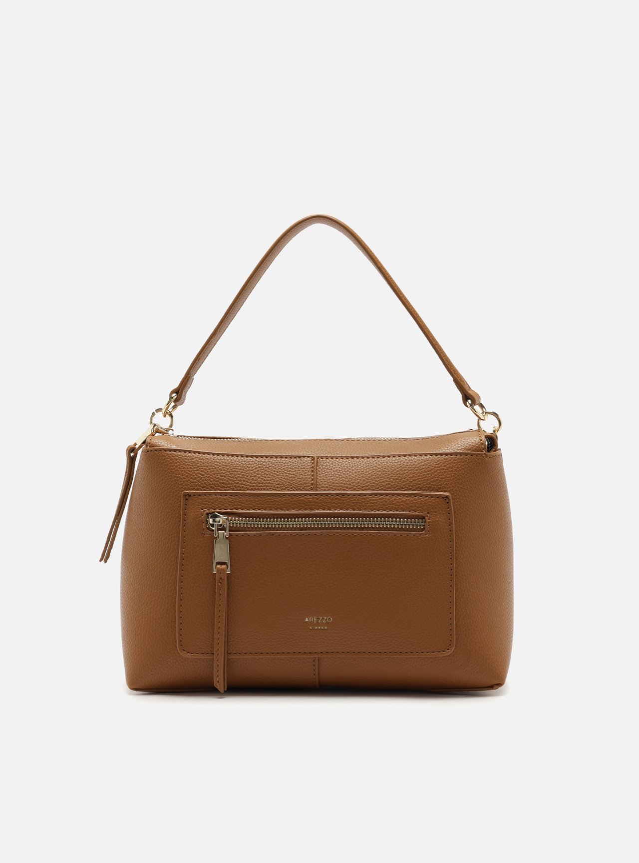 Bolsa Tote Marrom Média Bolso Frontal